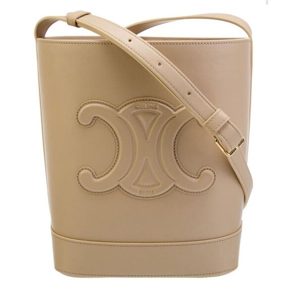 Celine Handbags - Celine 2022 Small Cuir Triomphe Bucket Bag